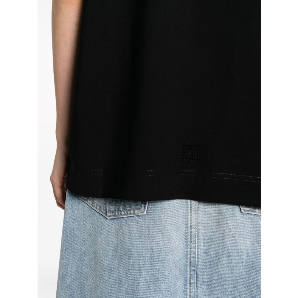 Givenchy Zwarte T-shirts Polo`s Black Dames