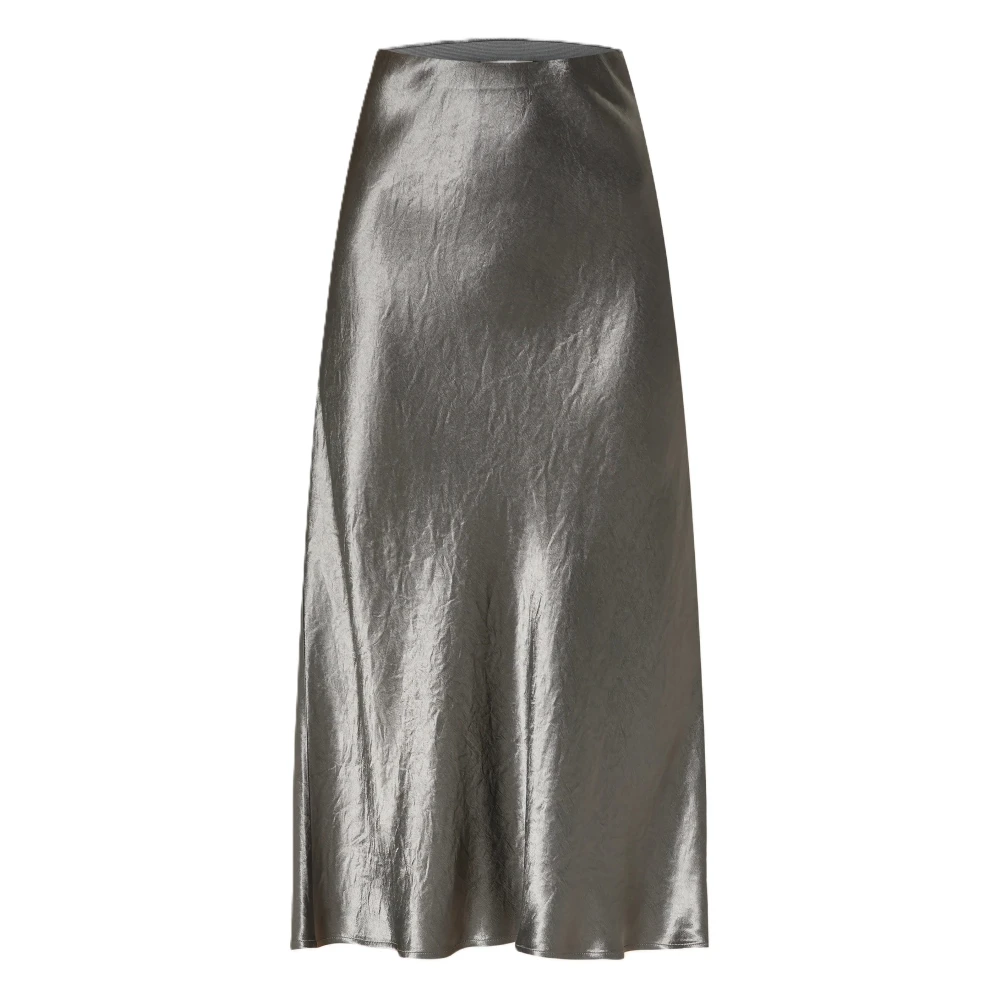 Max Mara Women's Gray Midi Skirts, M, Mmlalessio Skirt
