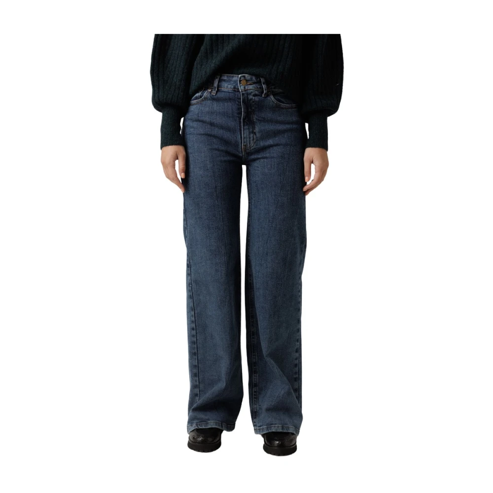 Lois Gewassen Wijde Pijp Jeans Blue Dames