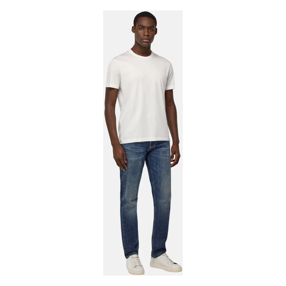 Boggi Milano Stretch Denim Jeans Blue Heren