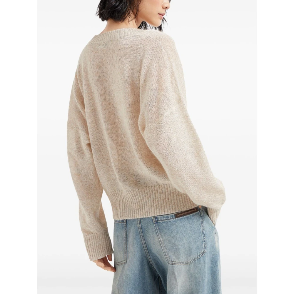 BRUNELLO CUCINELLI Luxe Sweaters Collectie Beige Dames