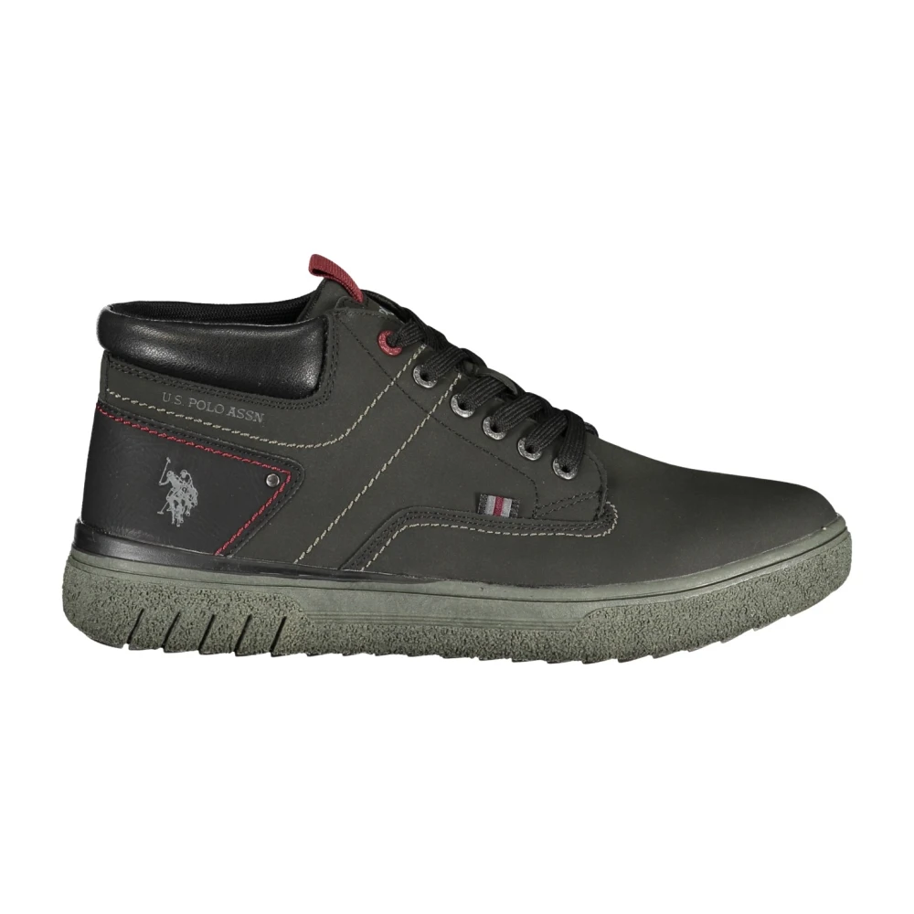 U.S. POLO ASSN. Black Polyurethane Men's Sneaker - EU40/US7 - Image 2
