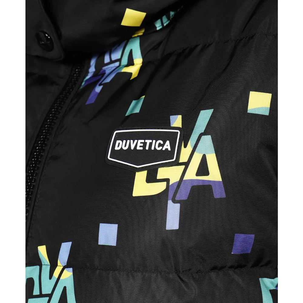duvetica Monogram Print Donsjas Black Dames