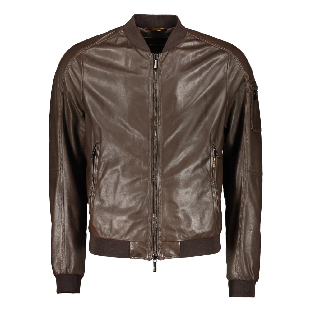 Jackets > Leather Jackets - - Moorer - Modalova