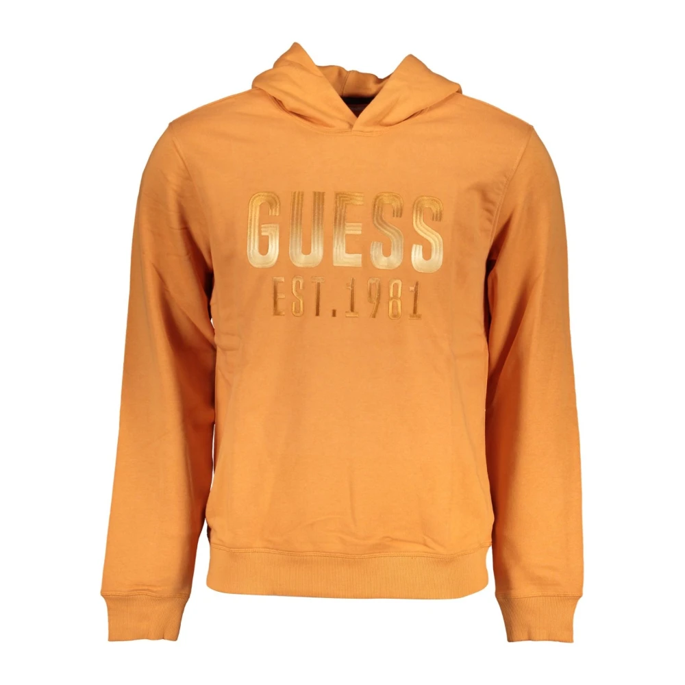 Guess Oranje Hoodie met Contrastdetails Orange Heren