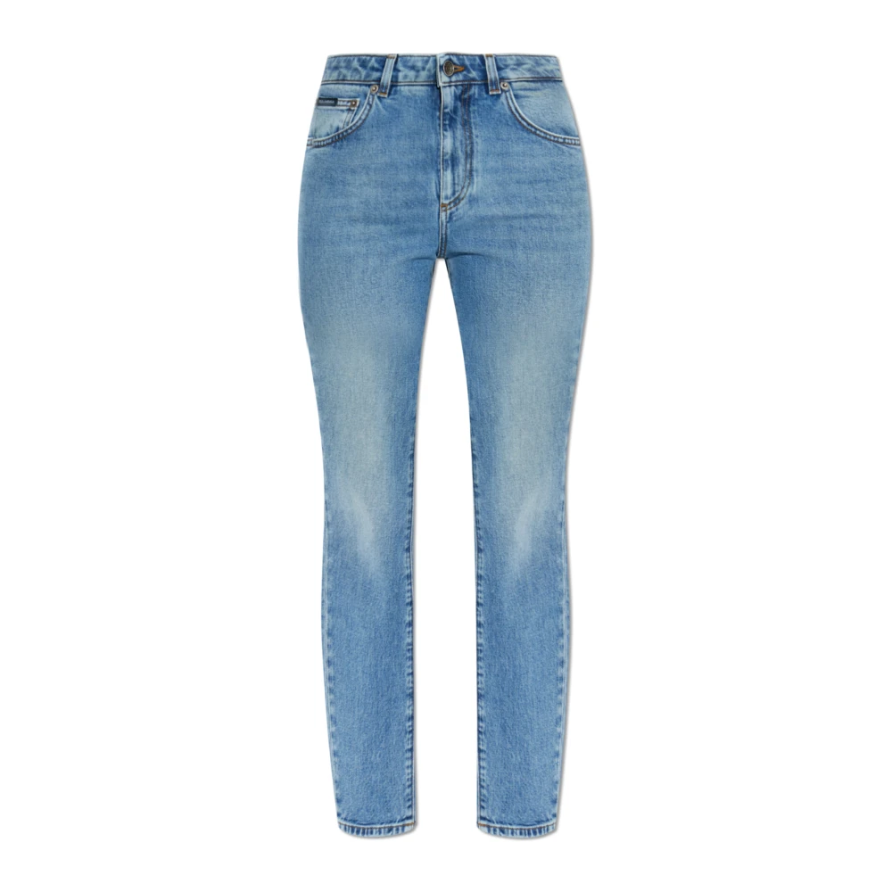 Dolce & Gabbana Blue Skinny Jeans - Female - Skinny Fit Jeans - M - Jeans
