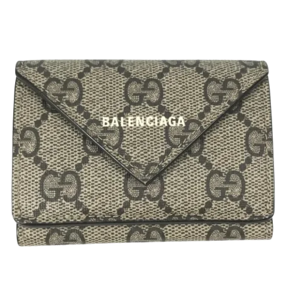 Gucci Vintage Pre-owned Canvas wallets Beige Dames