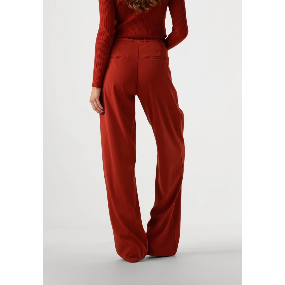 Ydence Rust Hoge Taille Broek Phoebe Tall Red Dames