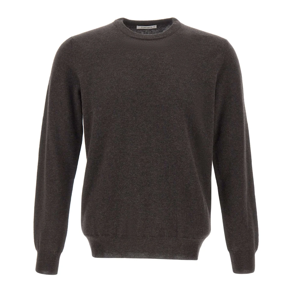 Kangra Brown Crew Neck Jumper - Male - Round-Neck Knitwear - 3XL - Knitwear