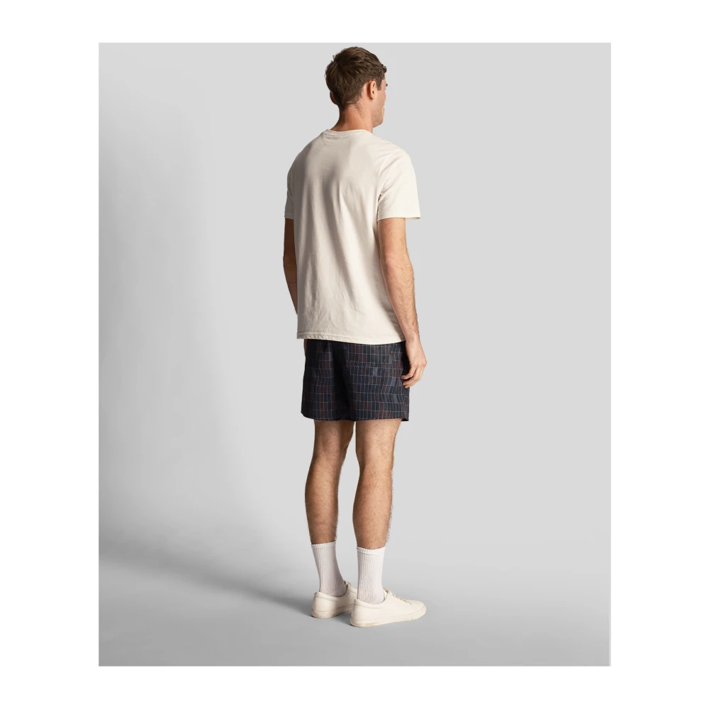 Lyle & Scott Pool Print Swimshort Blue Heren