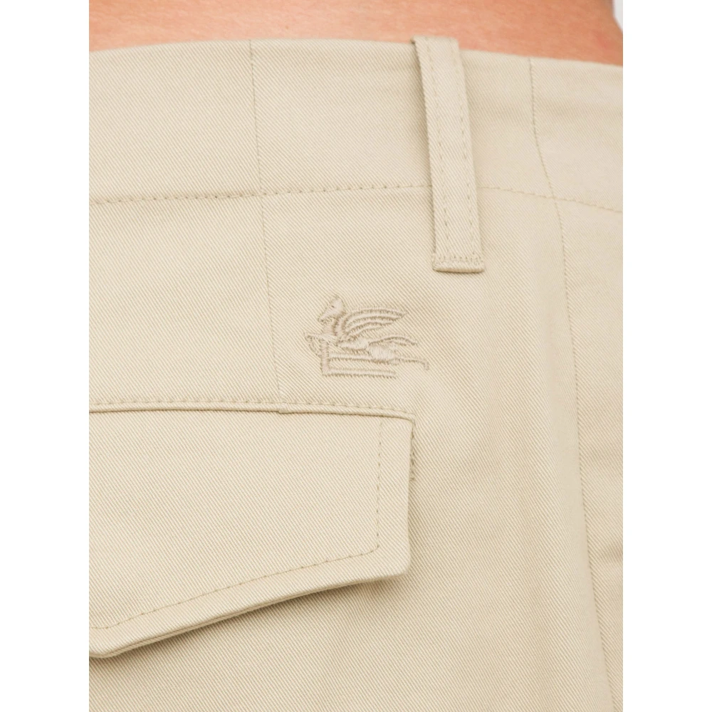 ETRO Beige Broek met Omslagtaille Beige Heren