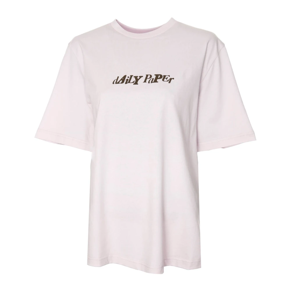 Daily Paper Casual Logo T-Shirt Pink Dames