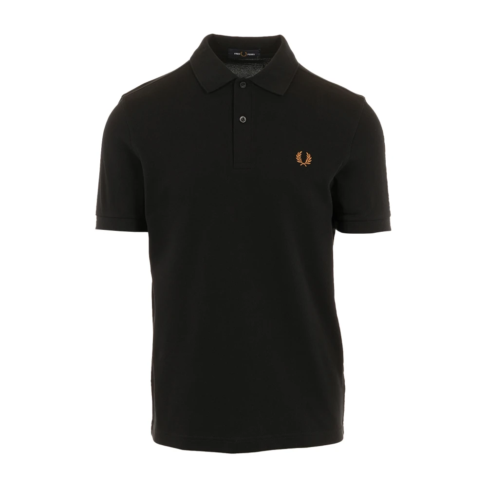 Fred Perry Men's Black Polo Shirts, L, M6000 Polo Shirt