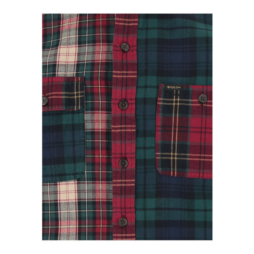 Polo Ralph Lauren Geruite Katoenen Casual Overhemd Red Heren