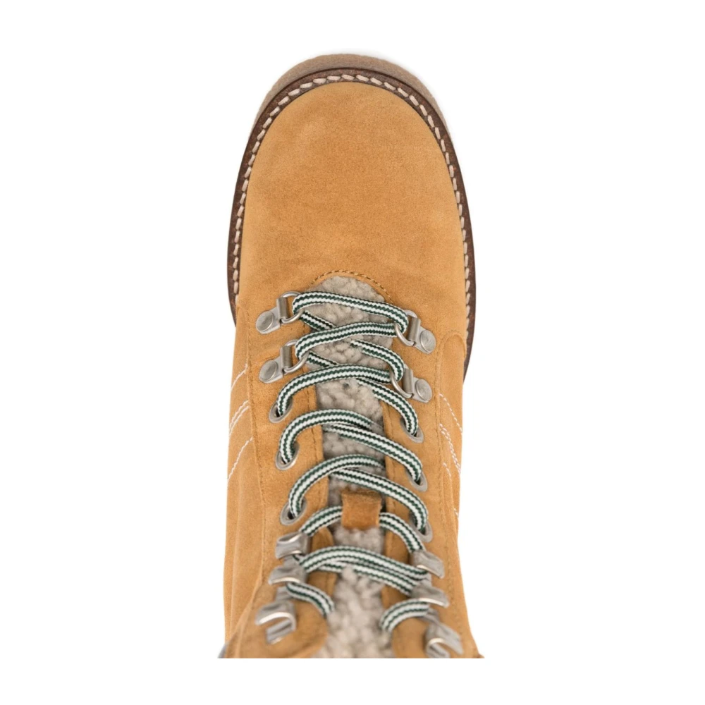 Woolrich Leren Landhill Laarzen in Beige