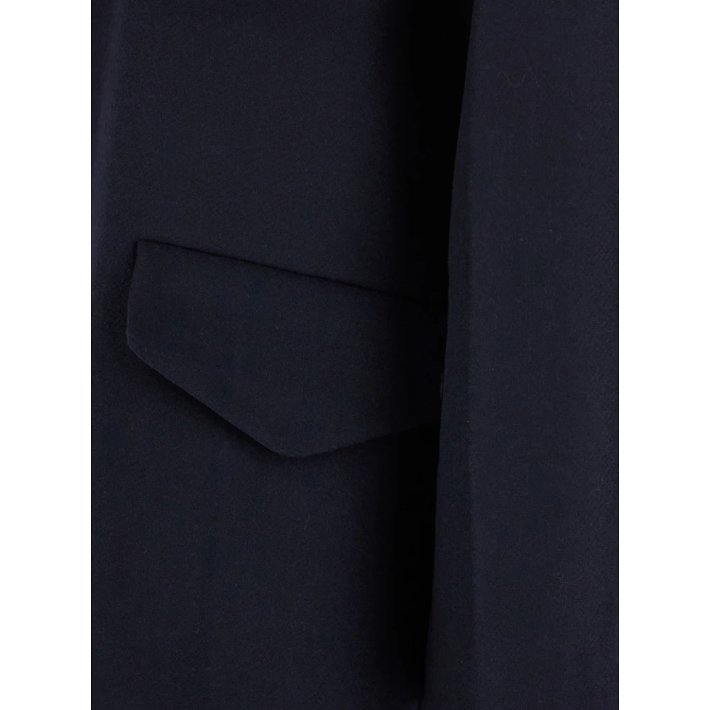 Theory Cape Wollen Jas Blue Dames