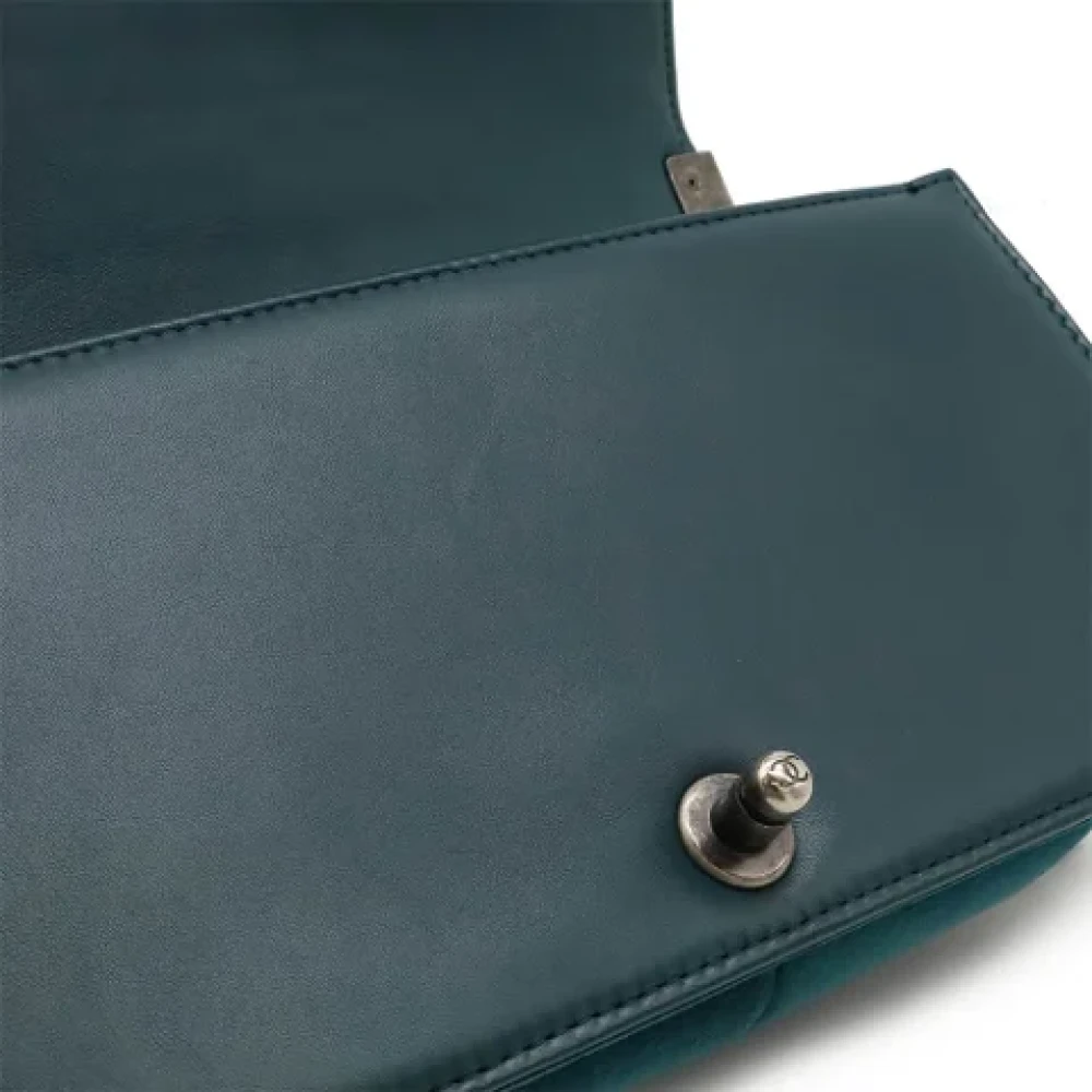 Chanel Vintage Pre-owned Leather chanel-bags Green Dames