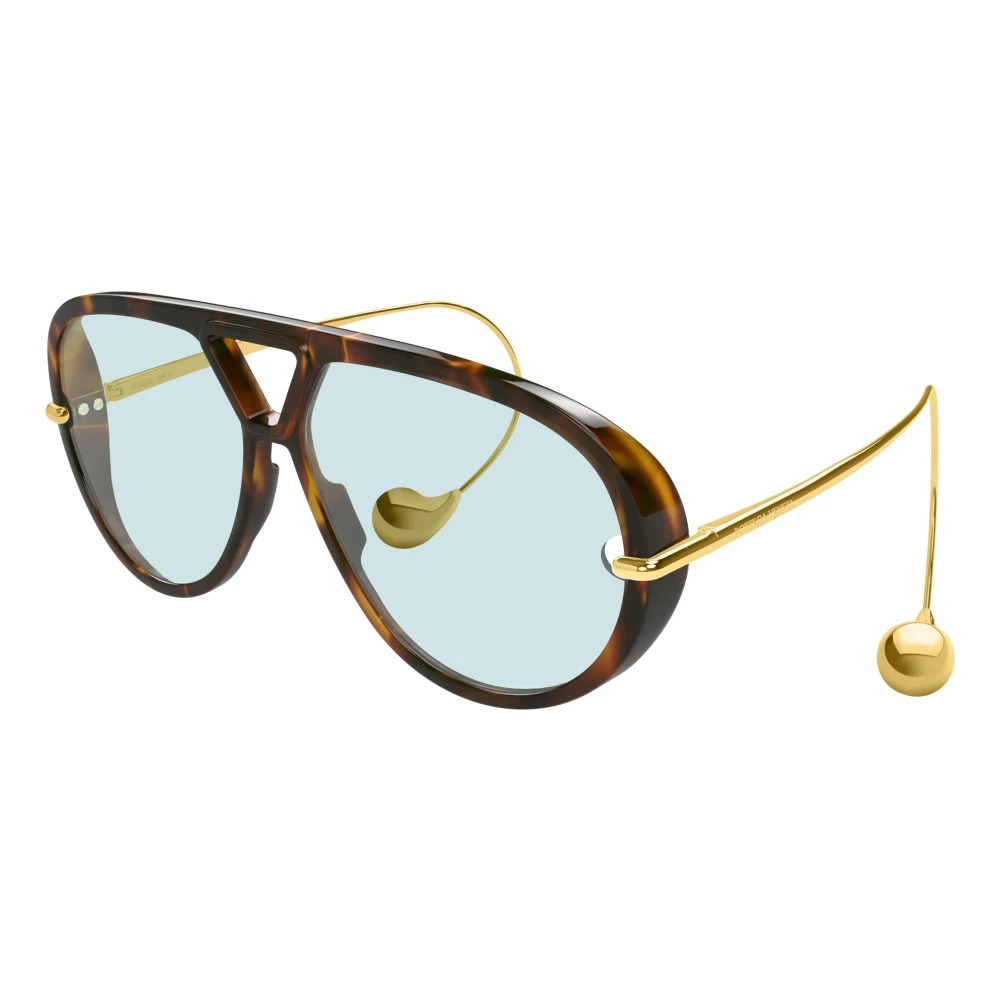 Bottega Veneta Women's Brown Drop Aviator Sunglasses