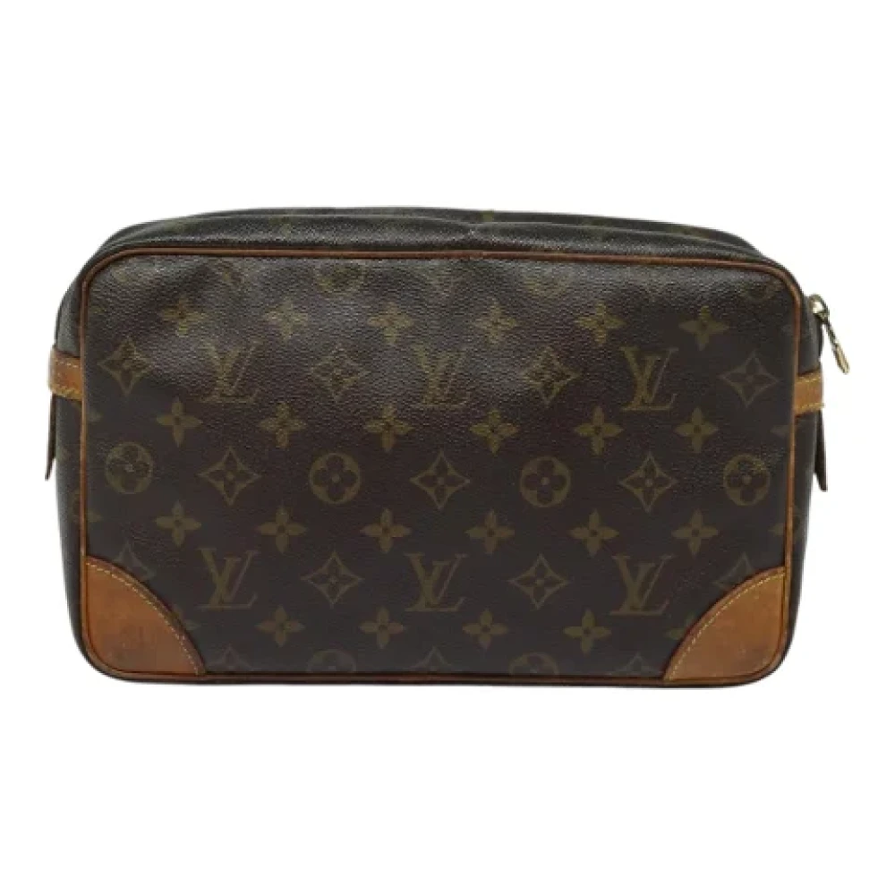 Louis Vuitton Vintage Pre-owned Canvas clutches Brown Dames