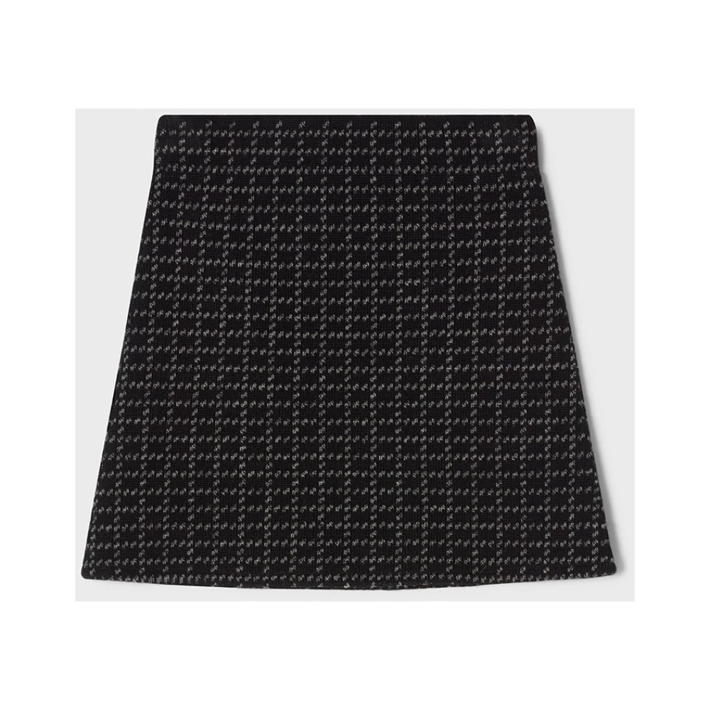 Busnel Minea geruite rok Black Dames