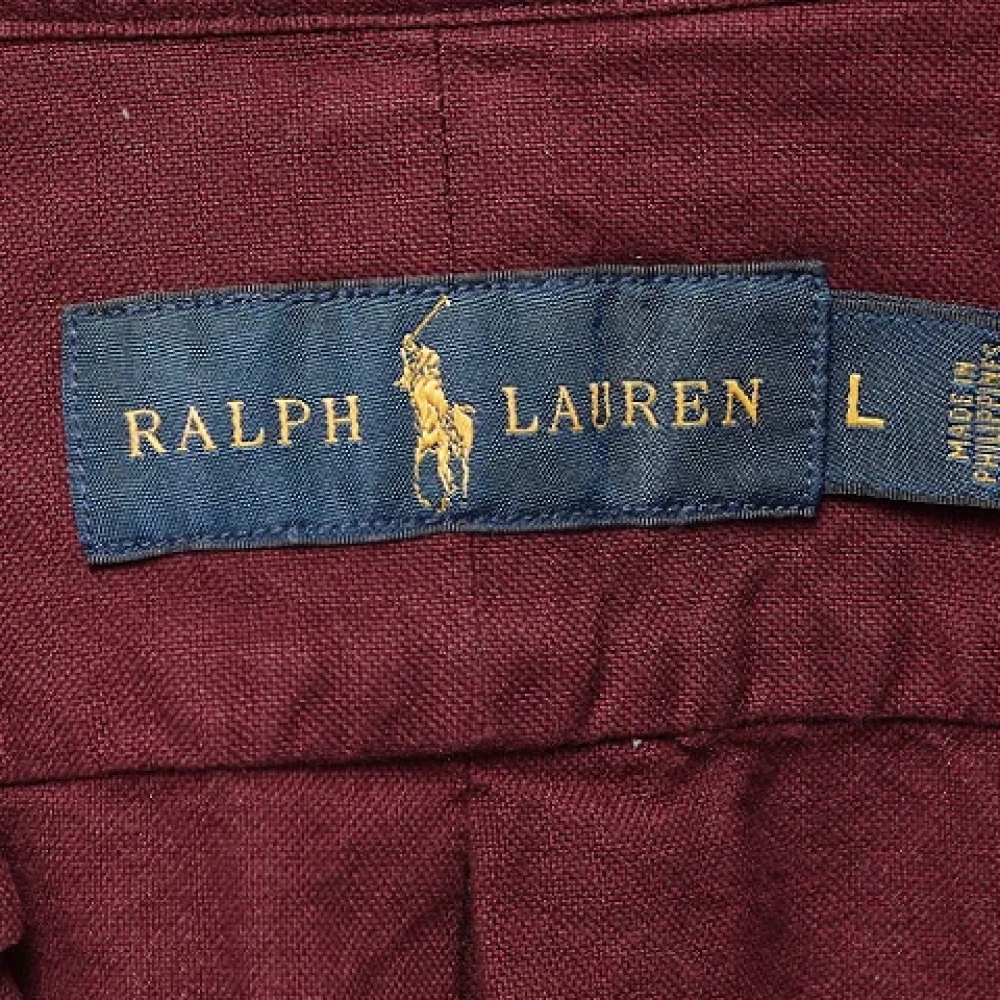 Ralph Lauren Pre-owned Cotton tops Red Heren