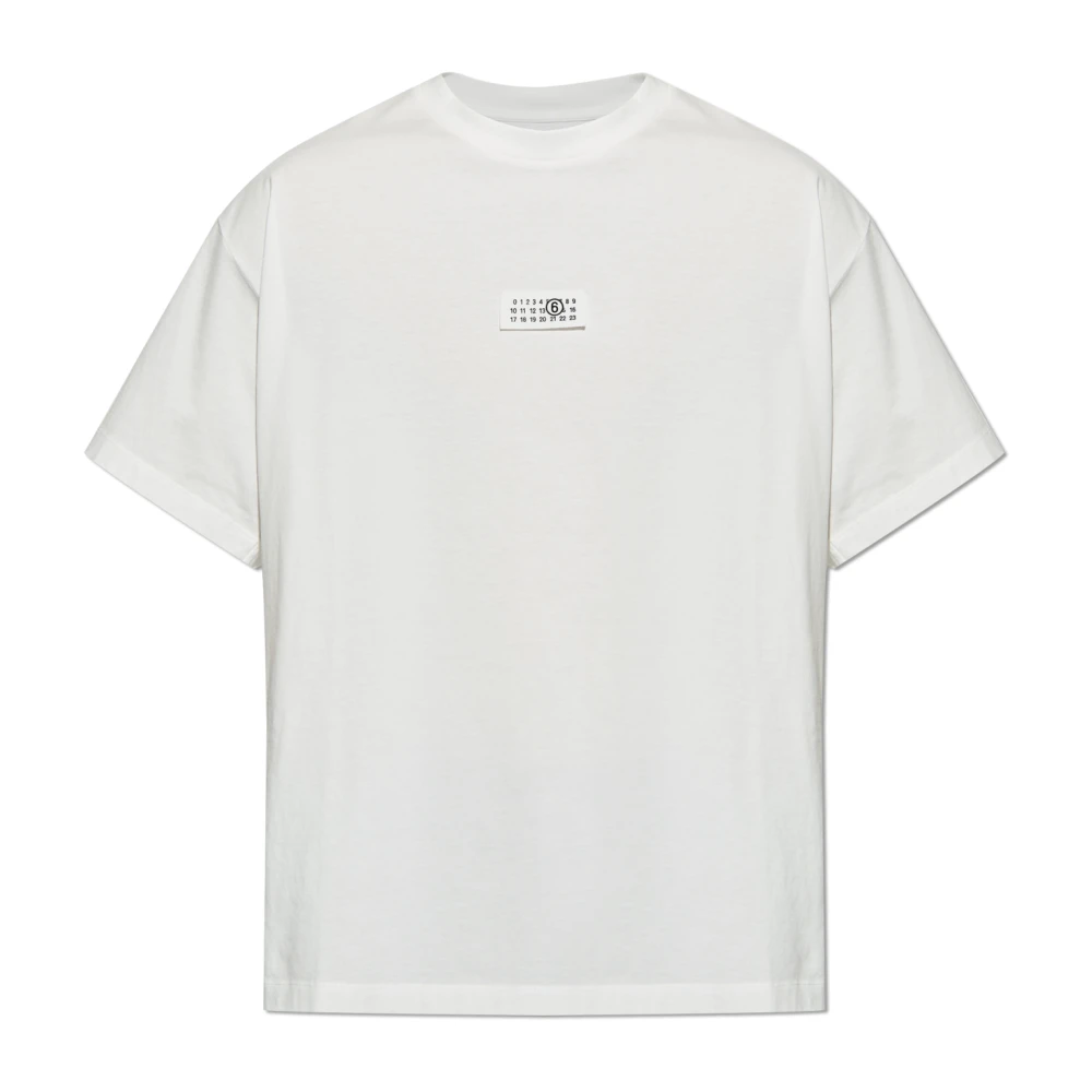 MM6 Maison Margiela T-shirt met logo White Heren