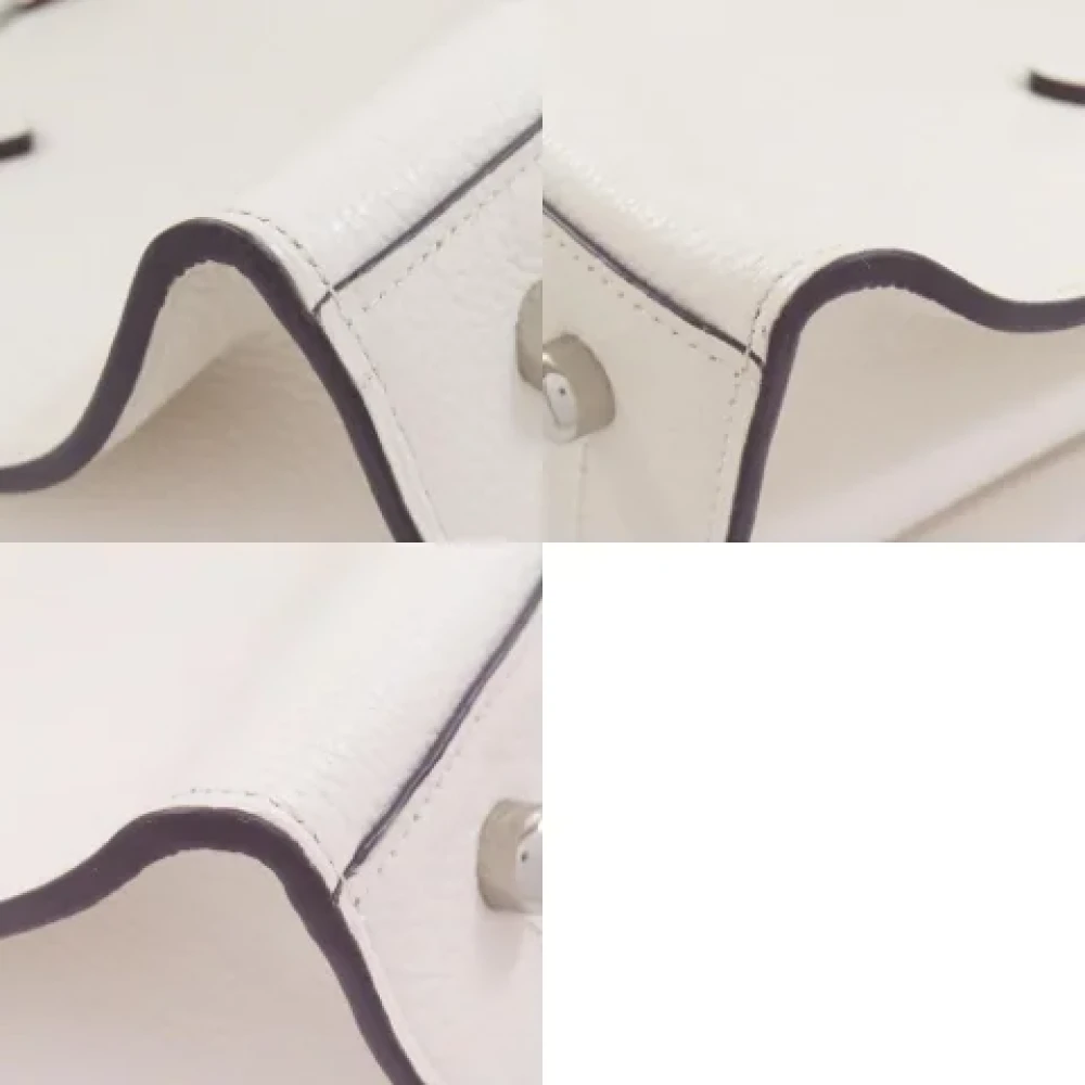 Coach Pre-owned Leather handbags White Dames