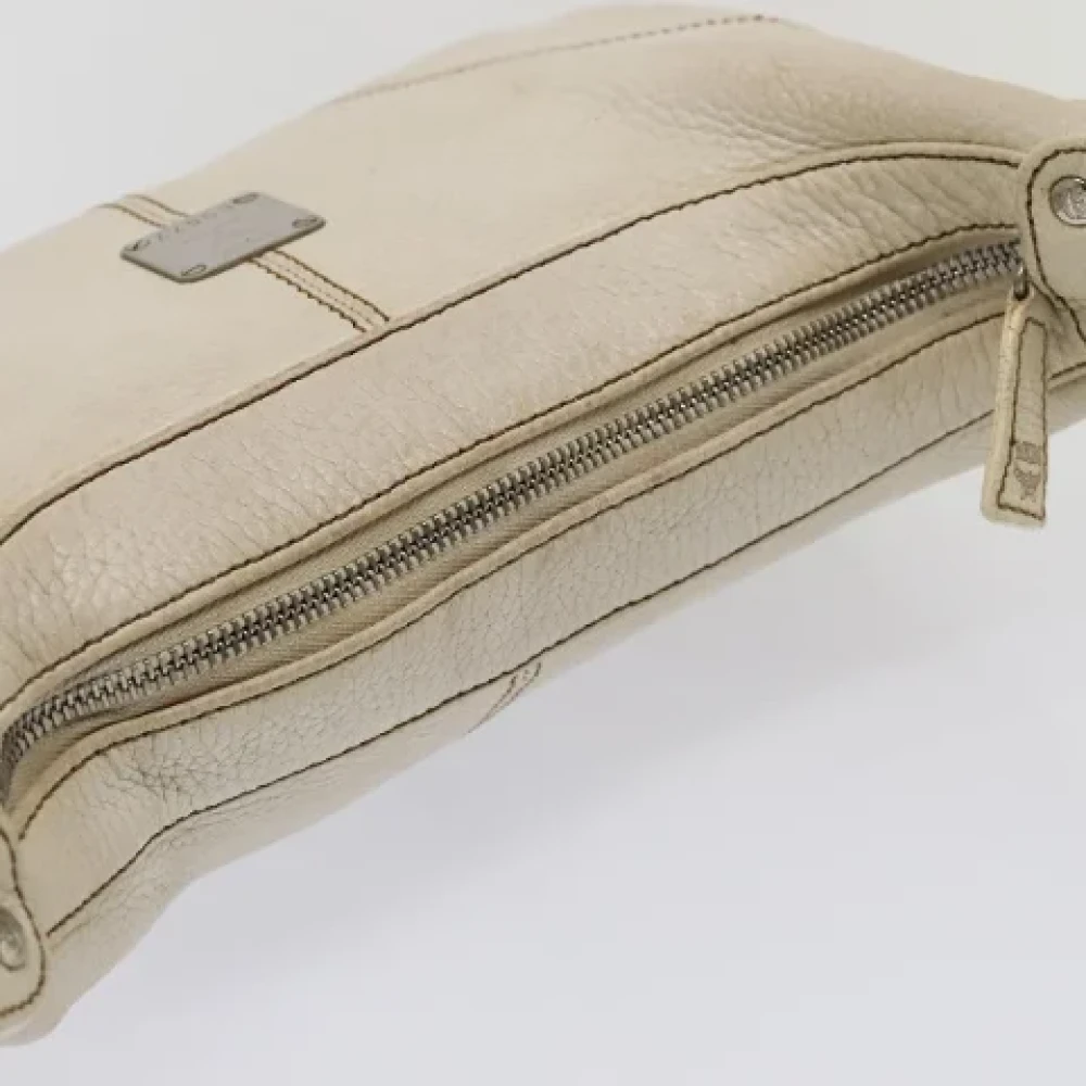 MCM Pre-owned Leather shoulder-bags White Dames