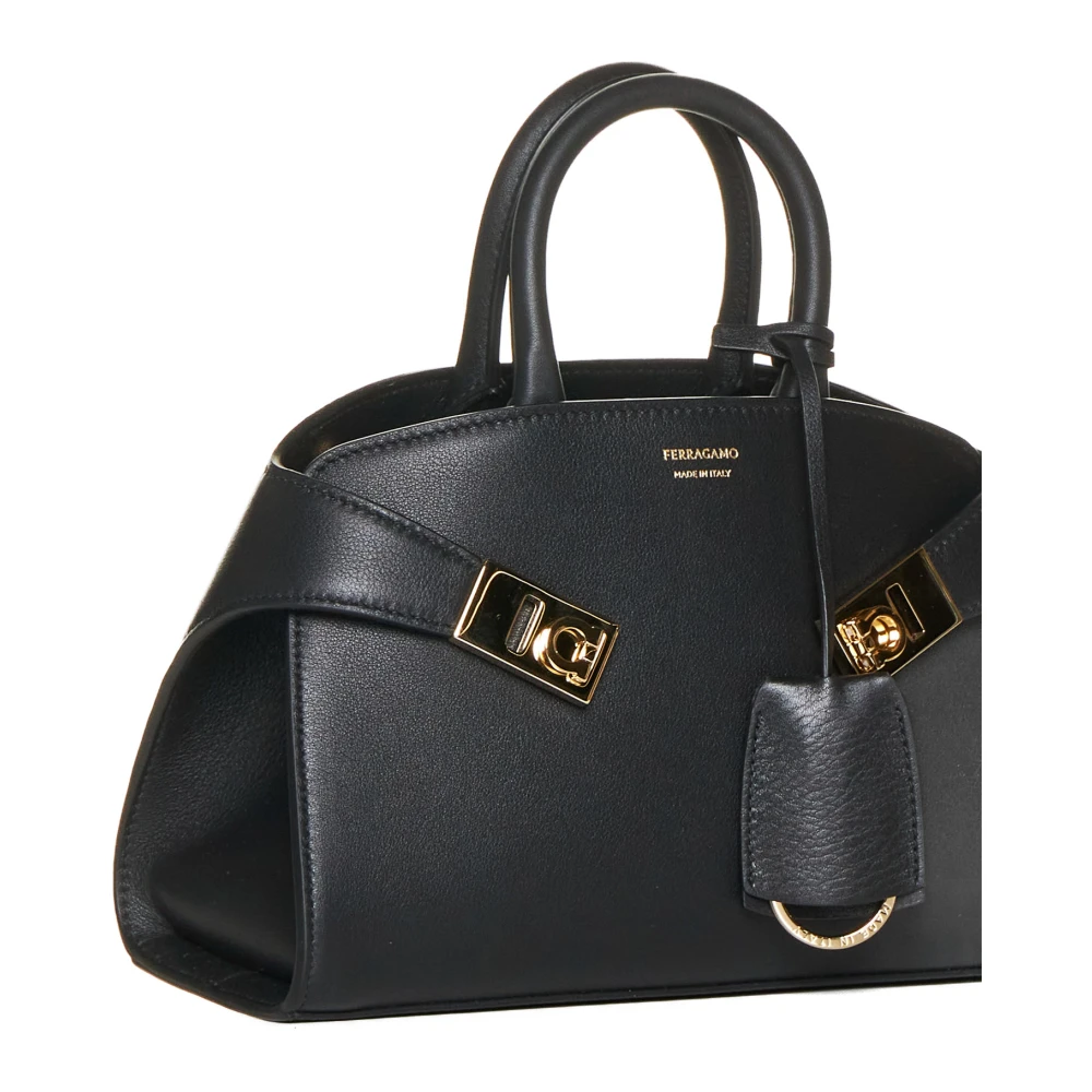 Salvatore Ferragamo Elegante Leren Schoenen Black Dames