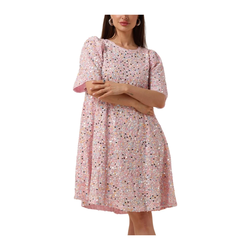 Y.A.S Roze Mini Jurk voor Vrouwen Multicolor Dames
