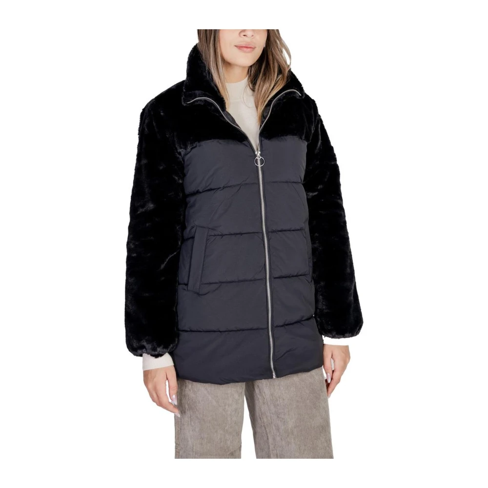 Only Polyester Jassen & Jas Collectie Black Dames