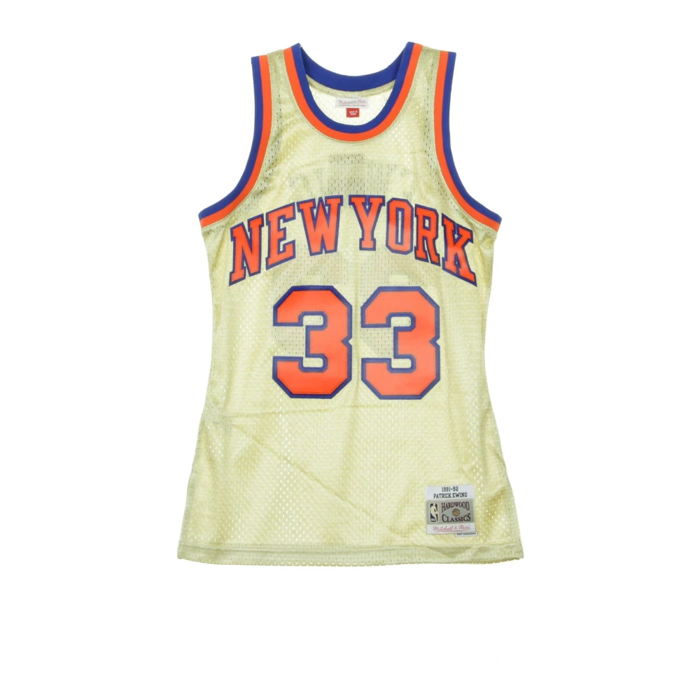 Mitchell & Ness Vintage Basketball Tank Top Patrick Ewing Beige Heren
