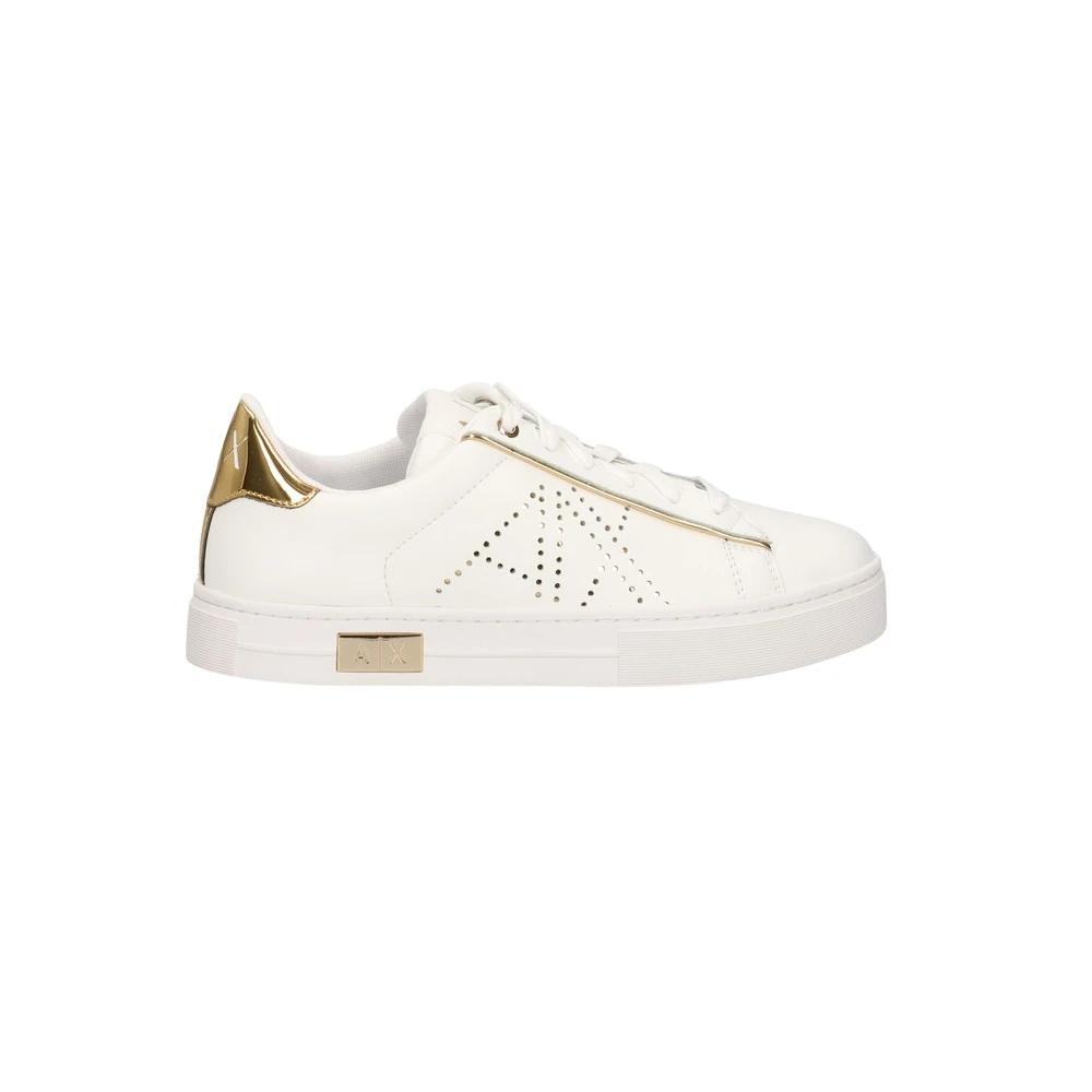 Armani Exchange Vita Spets Sneakers Ss22 White, Dam