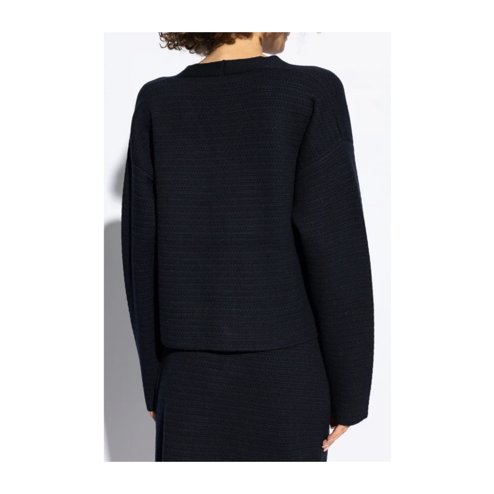 Fabiana Filippi Navy Blauwe Jas Blue Dames