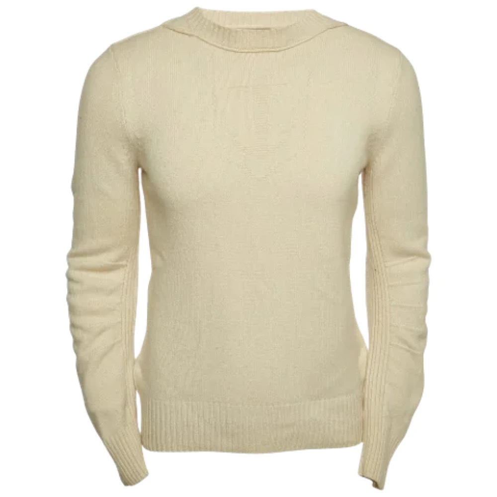 Burberry Vintage Pre-owned Cashmere tops Beige Dames