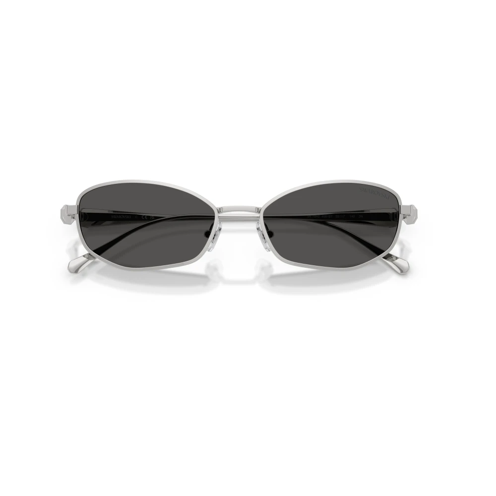 Swarovski Unisex Gray Sunglasses, 55 Mm, Occhiali Da Sole