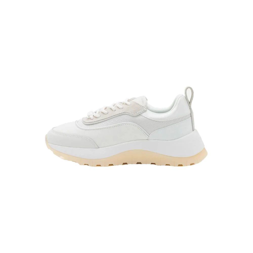 Calvin Klein Witte 2-delige Runner Sneakers Dames Schoenen