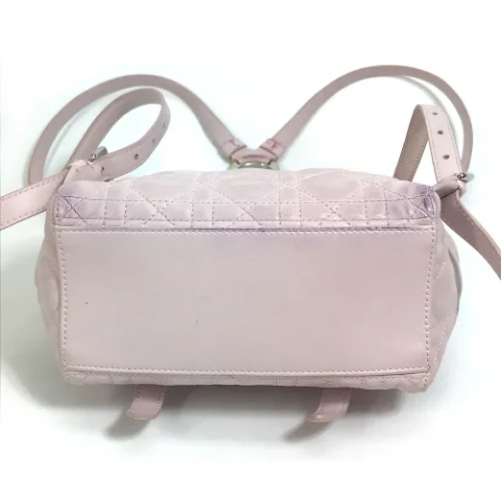 Dior Vintage Pre-owned Leather dior-bags Pink Dames