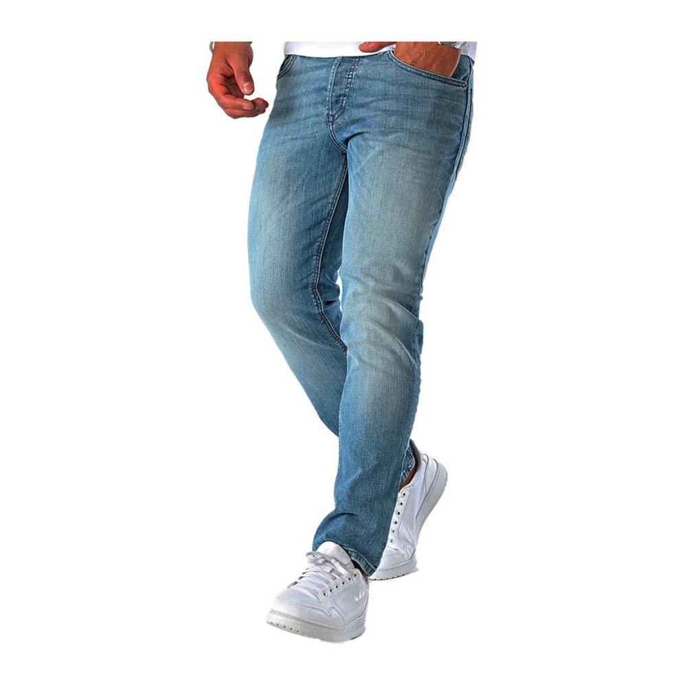 Diesel Faded Blue Slim-Fit Denim Jeans Blue Heren