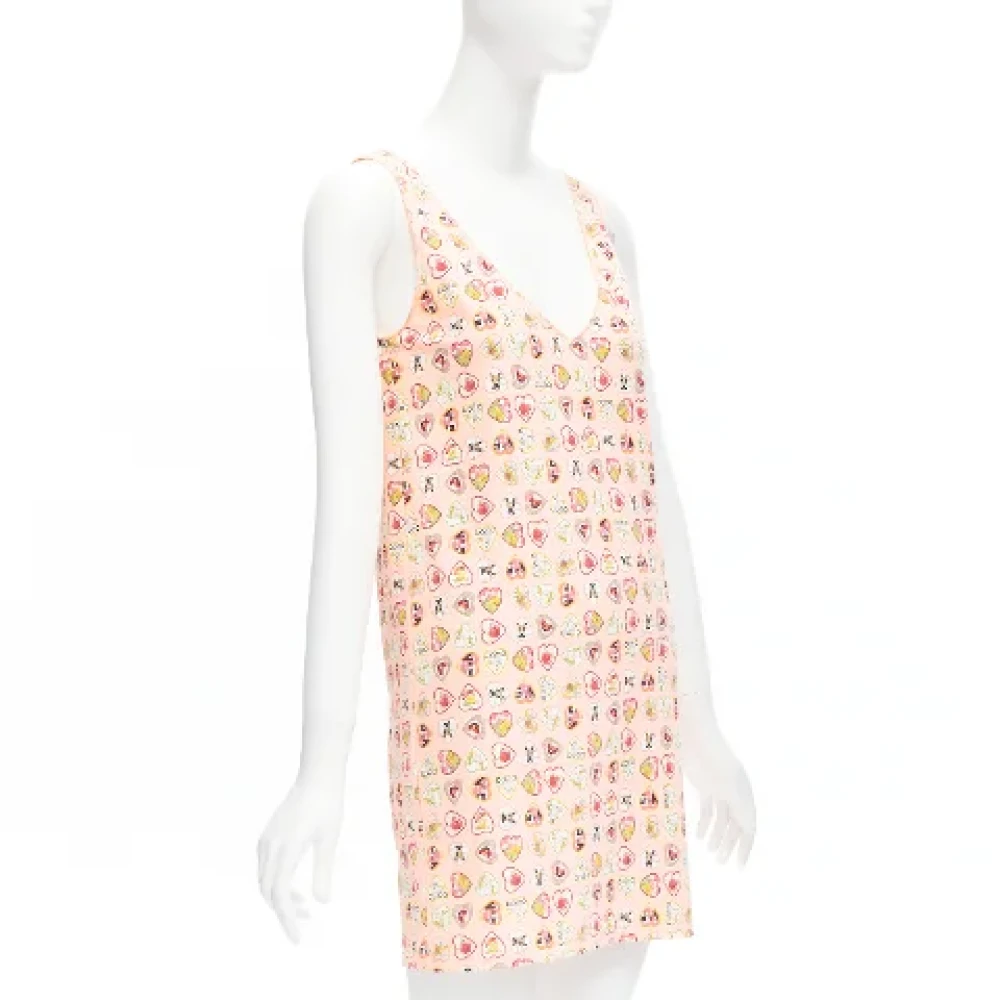 Chanel Vintage Pre-owned Fabric dresses Pink Dames