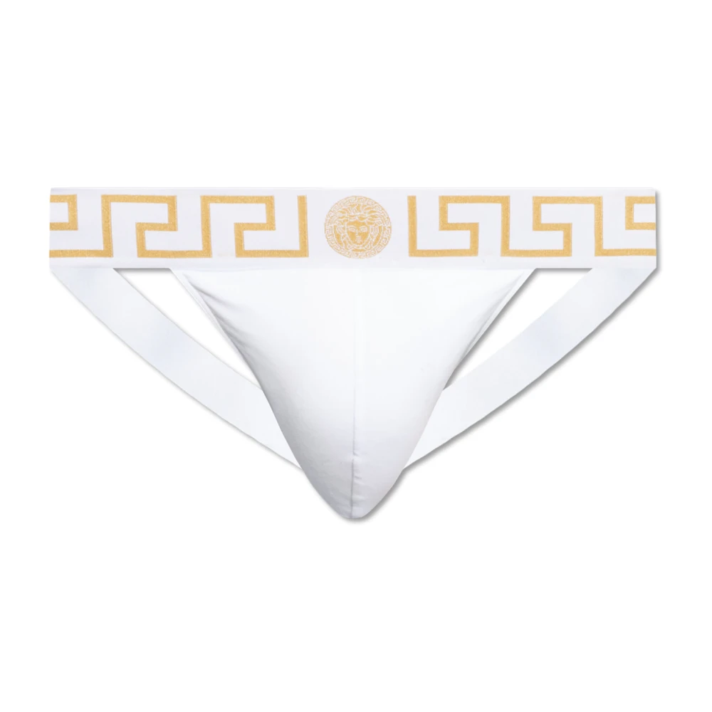 Versace Herr Vit Underkläder M, Bomull, Bomull Jockstraps