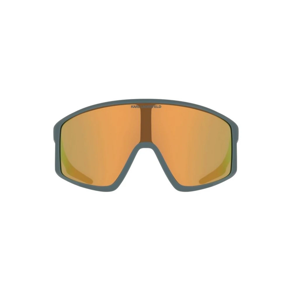 Karl Lagerfeld Gray Oversized Shield Sunglasses - Unisex - Sunglasses - 61 Mm - Accessories