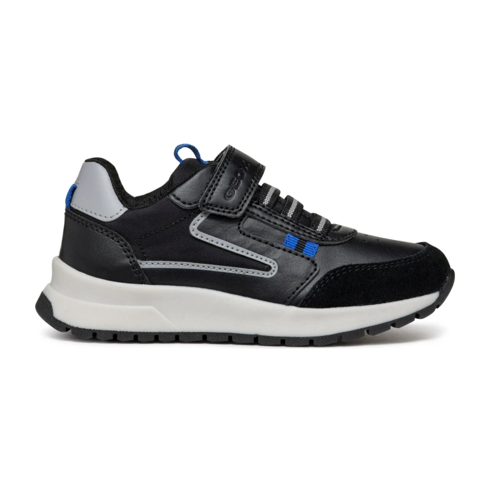Geox Boys Black Kids Sneakers, 31 Eu, Briezee Trainers