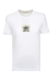 Biała T-shirt Slim-Fit z nadrukiem logo