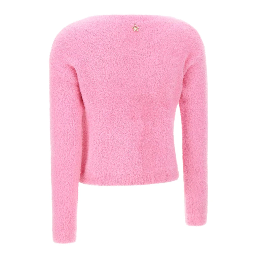 Kaos Bont Effect Roze Trui Pink Dames