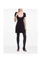 elegante-robe-courreges-en-coton-noir-et-marine