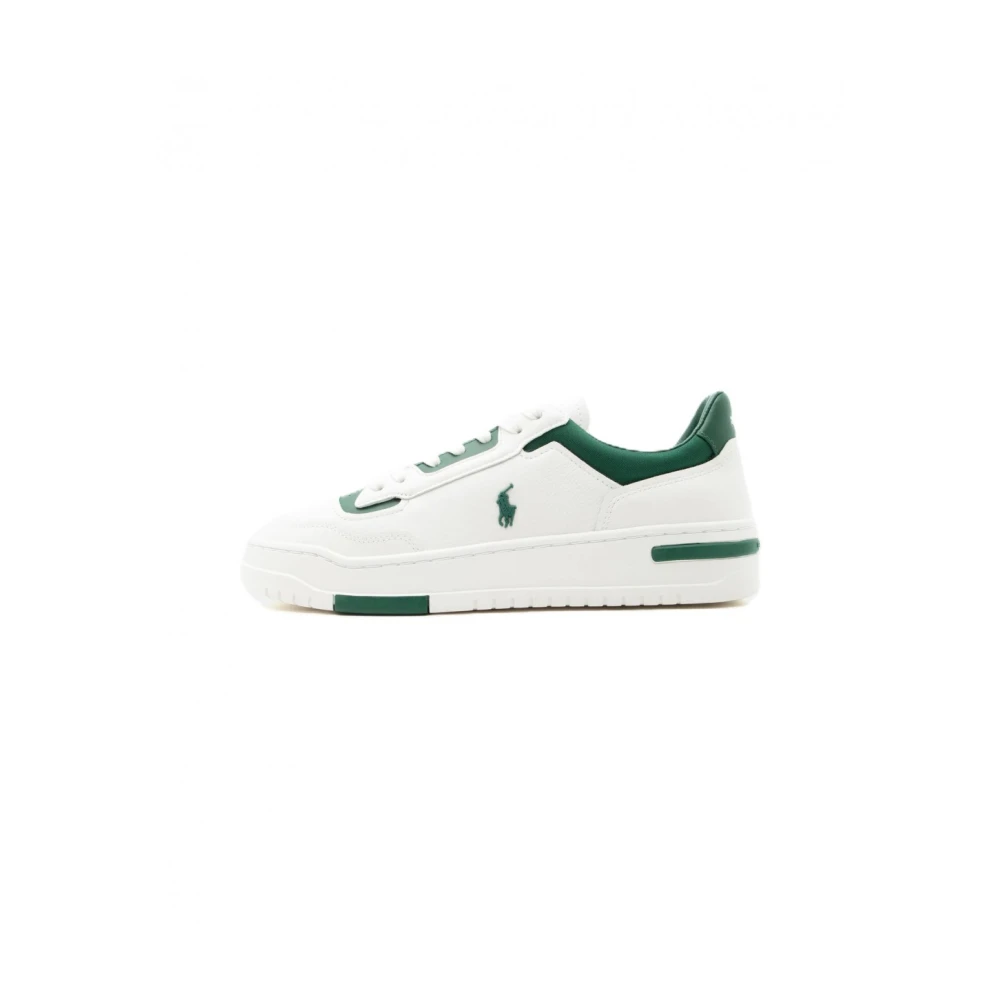 Polo Ralph Lauren 809P07528003 Leren Sneaker Heren Schoenen Wit