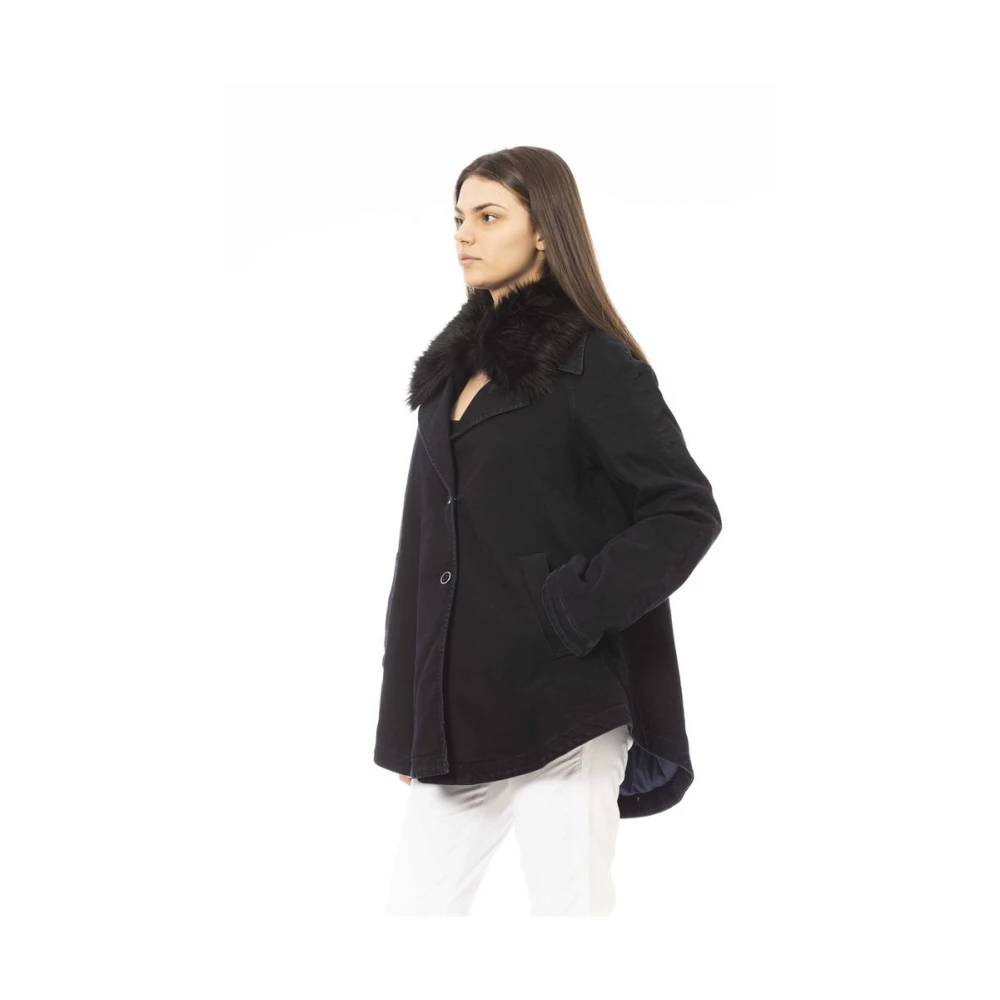 Jacob Cohën Zwarte Katoenen Jeansjas & Jas Black Dames