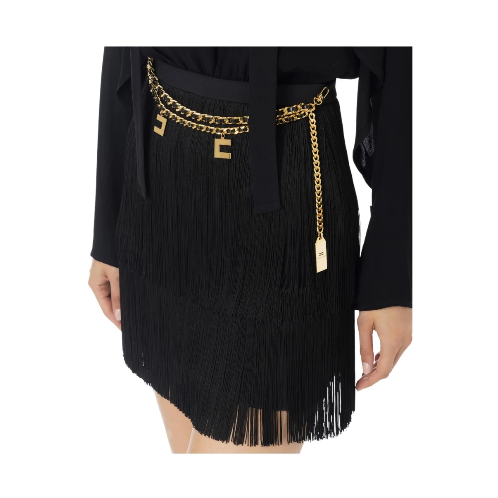 Elisabetta Franchi Elegante Jurk voor Speciale Gelegenheden Black Dames