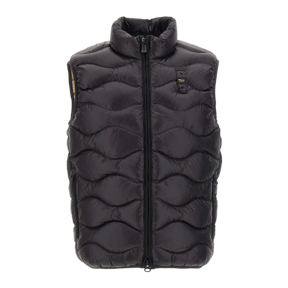 Blauer Zwarte Mouwloze Herenvest Black Heren